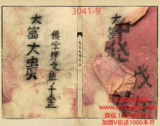 古籍《大富大贵符法》PDF文档52双面约104页