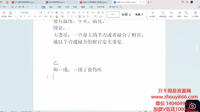 政焱盲派八字高级第十二期10集视频