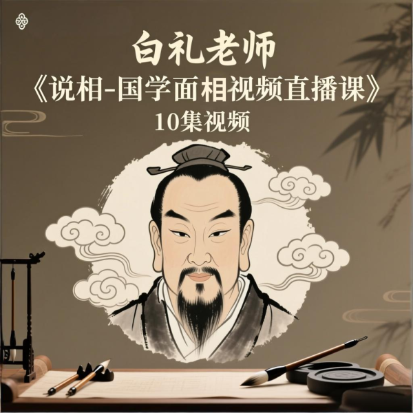 白礼老师《白礼说相-国学面相视频直播课》10集视频