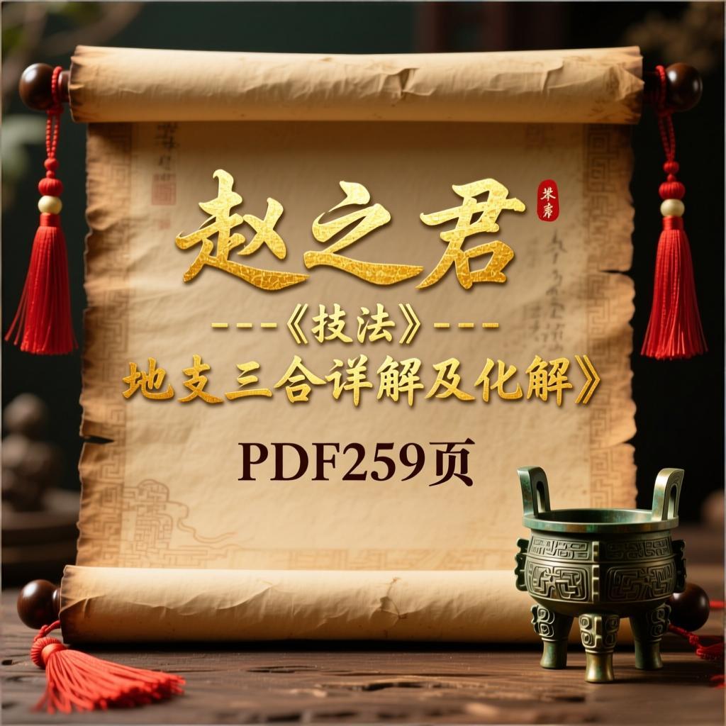 赵之君《技法–地支三合详解及化解》pdf 259页 电子版