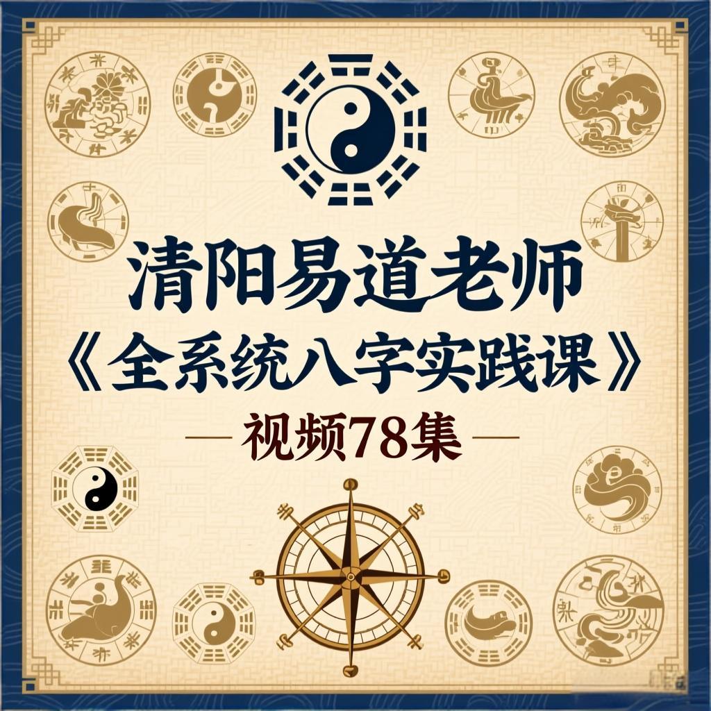 清阳易道老师《全系统八字实践课》视频78集