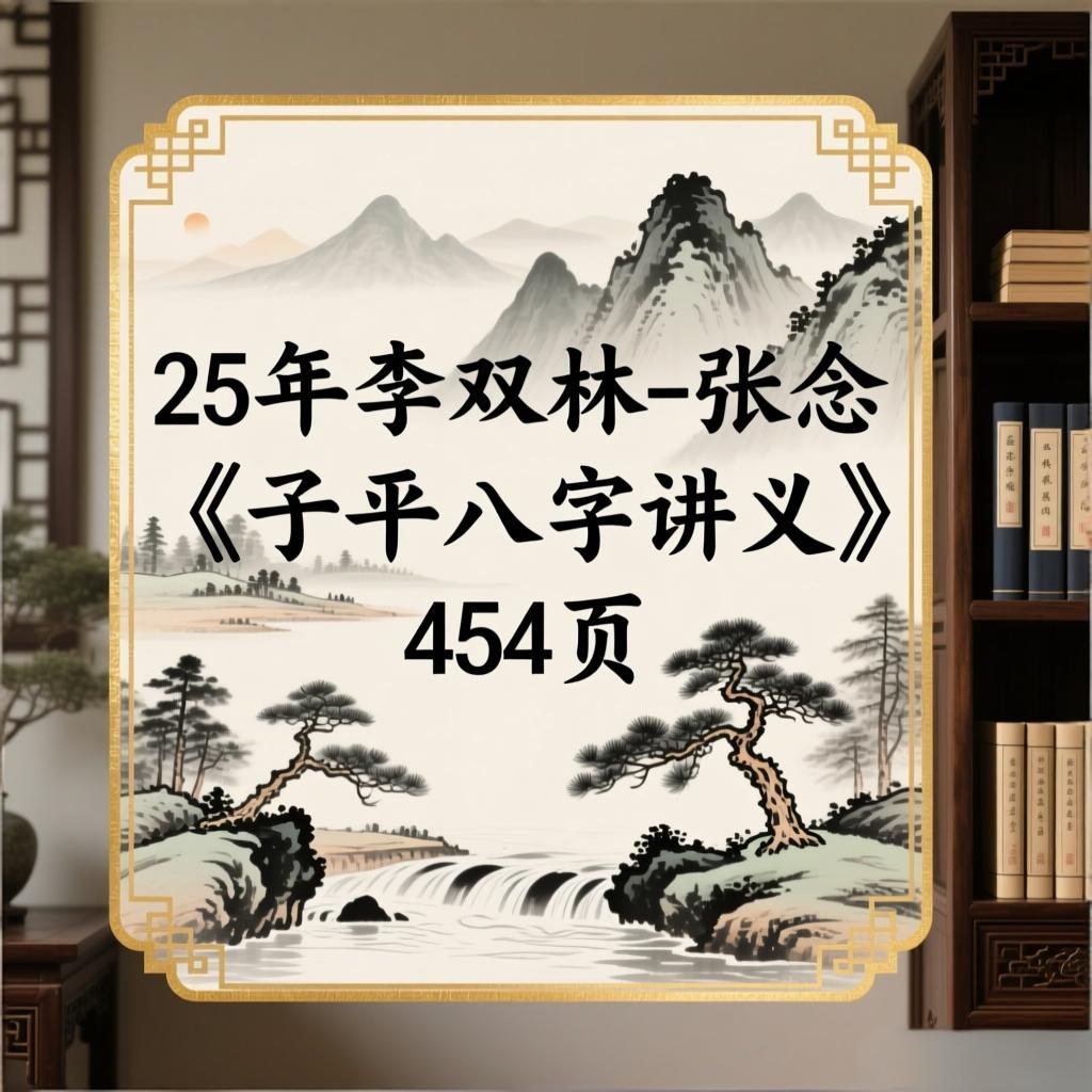 25年李双林-张念《子平八字讲义》454页