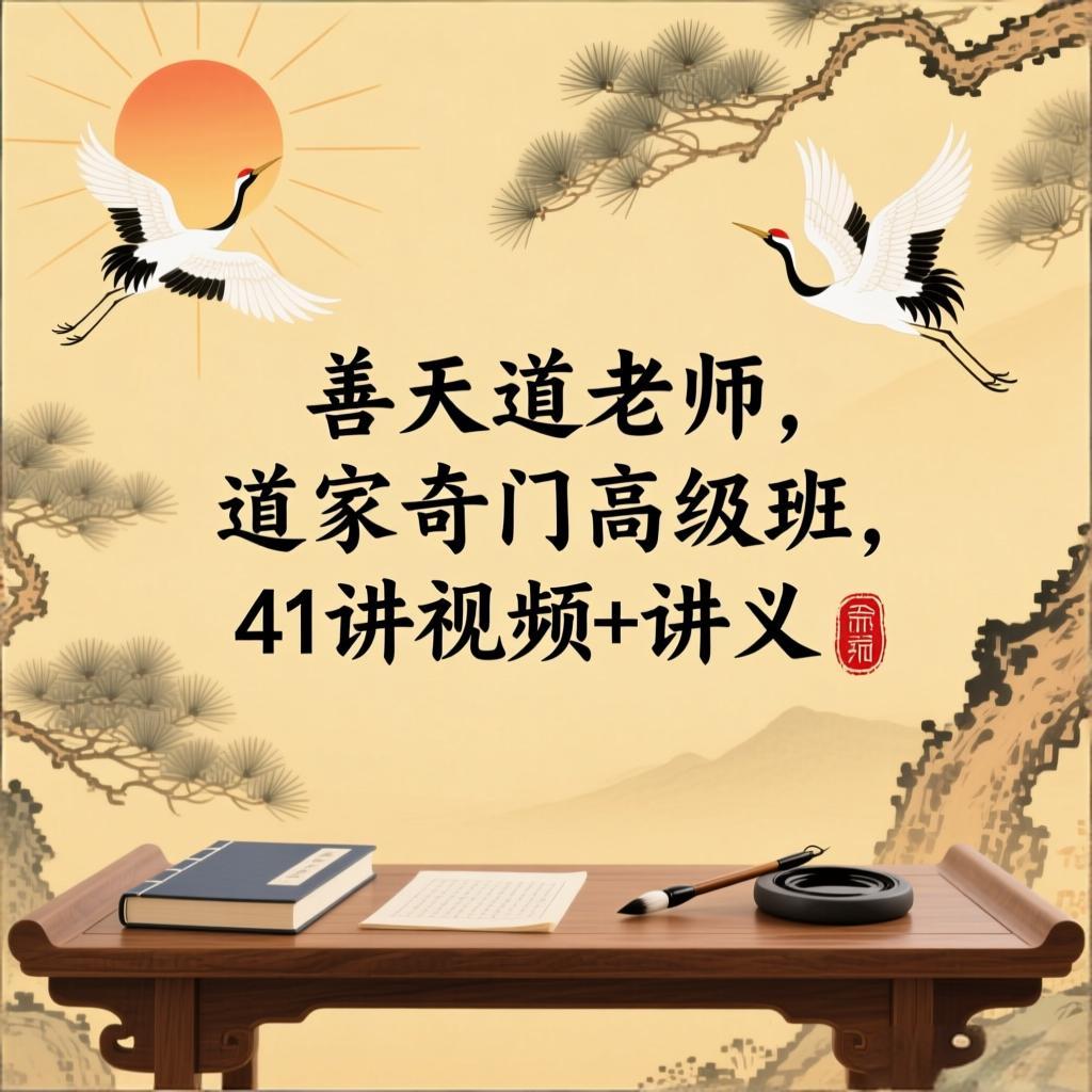 善天道老师道家奇门高级班,41讲视频+讲义