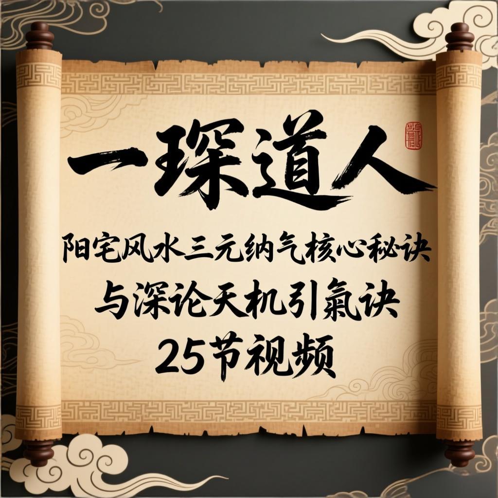 一琛道人阳宅风水三元纳气核心秘诀与深论天机引炁诀 25节视频