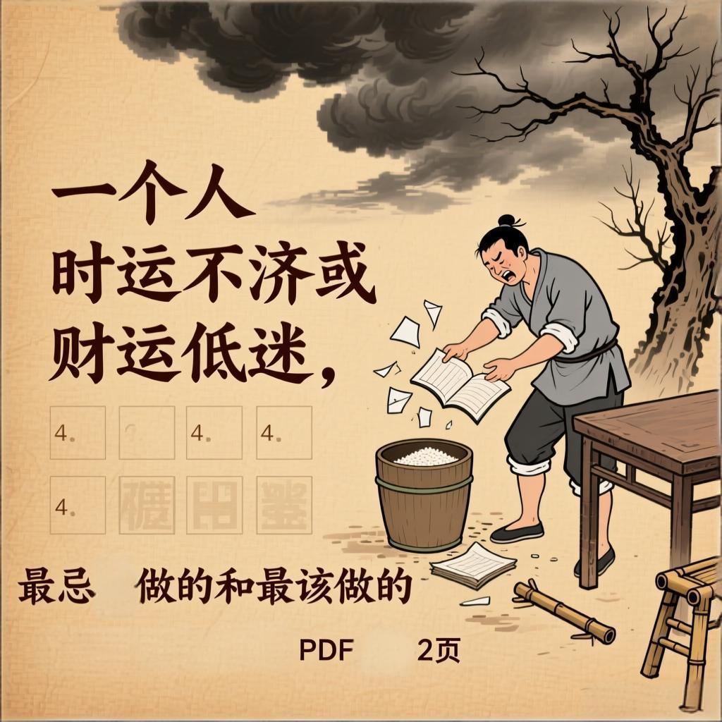 一个人时运不济或财运低迷,最忌讳做的和最该做的 PDF文档2页