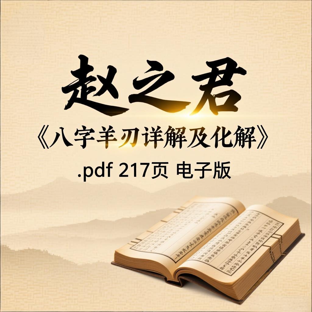 赵之君《八字羊刃详解及化解》.pdf 217页 电子版