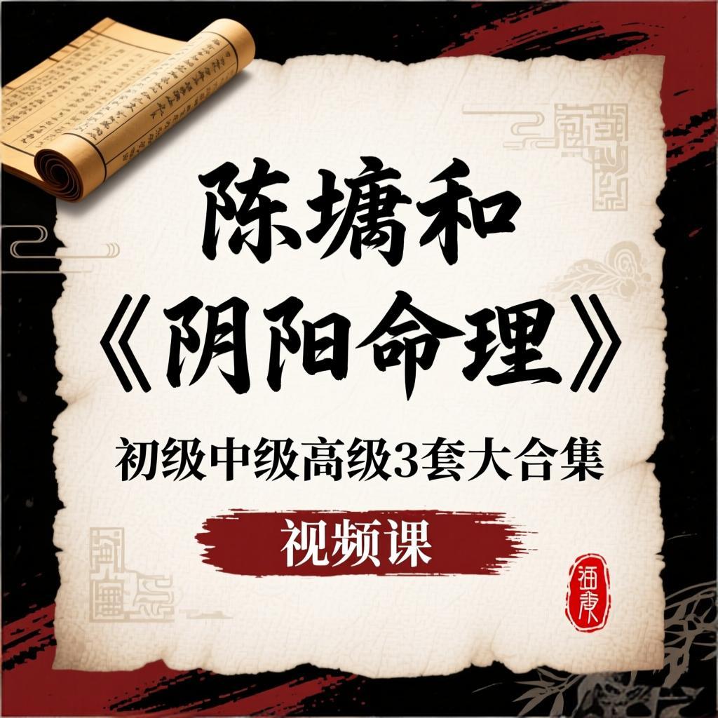 【合集】陈墉和《阴阳命理》初级中级高级3套大合集 视频课