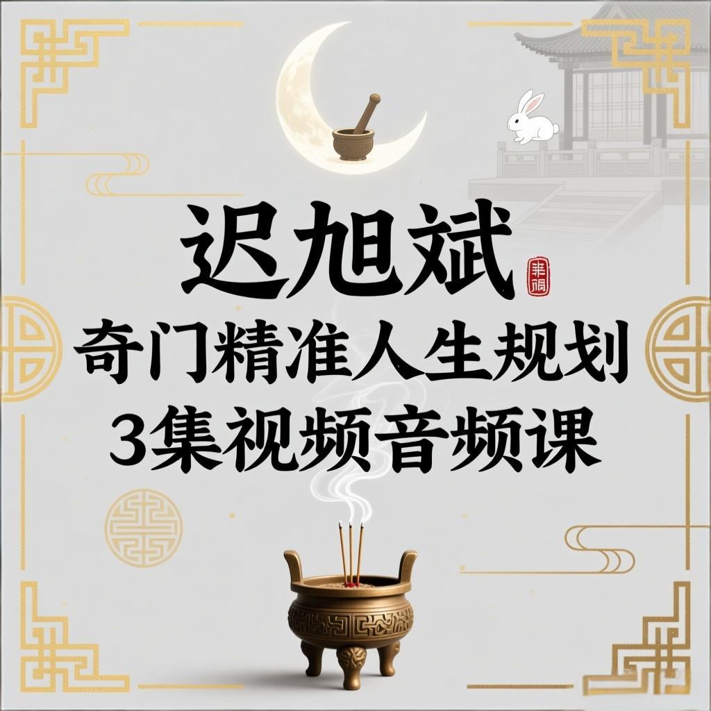 迟旭斌 奇门精准人生规划3集 视频音频课