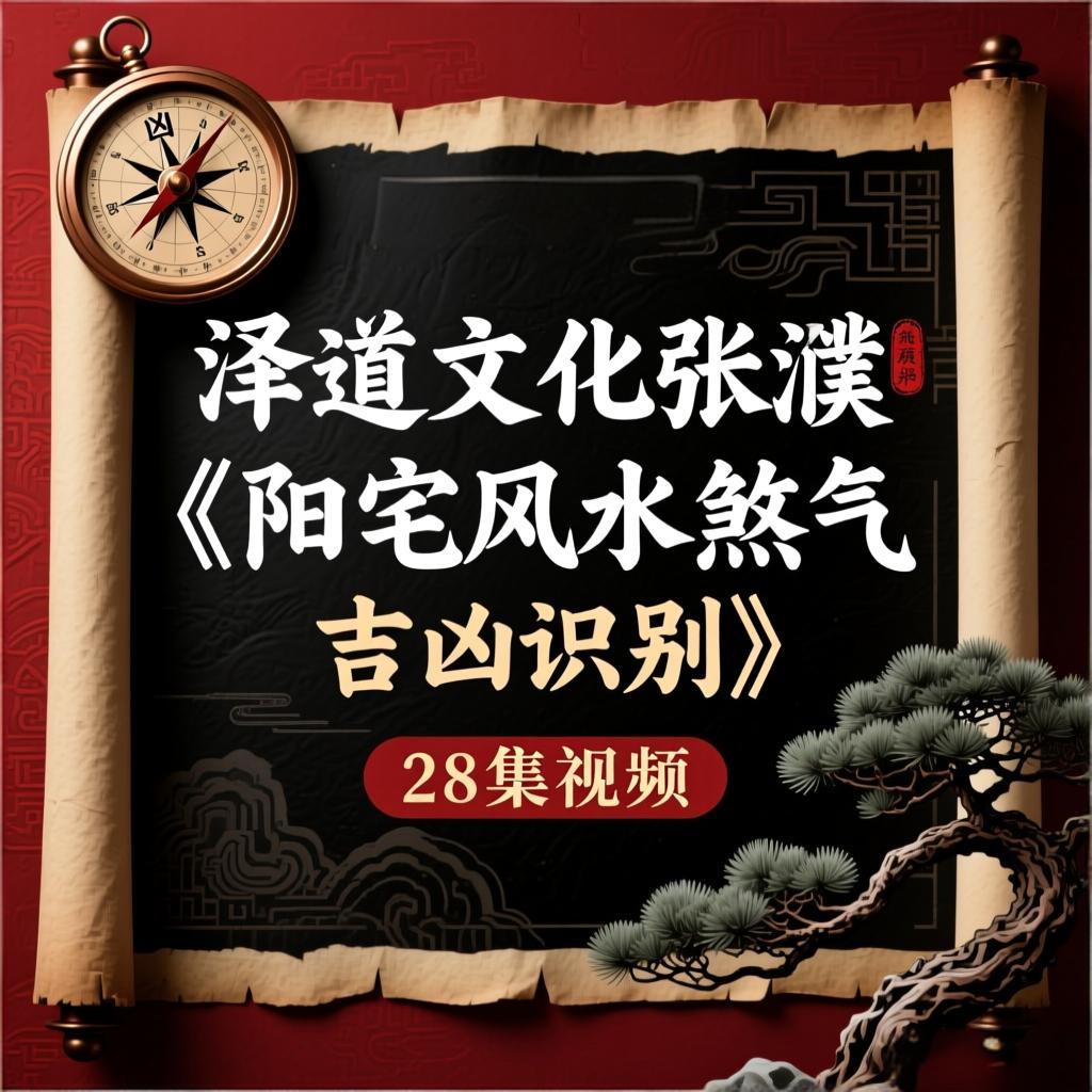 泽道文化张濮《阳宅风水煞气吉凶识别》28集视频