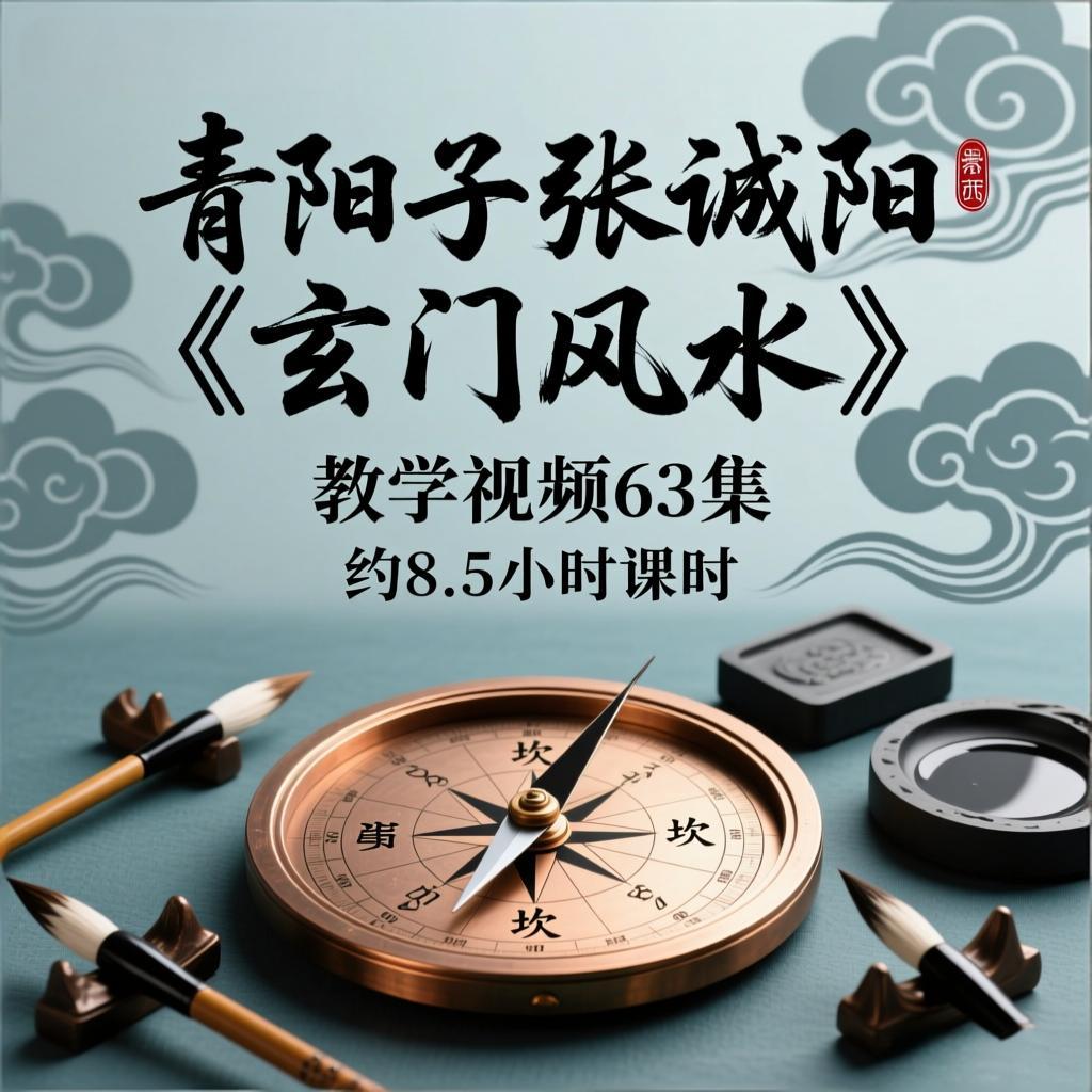 青阳子张诚阳《玄门风水》教学视频63集,约8.5小时课时