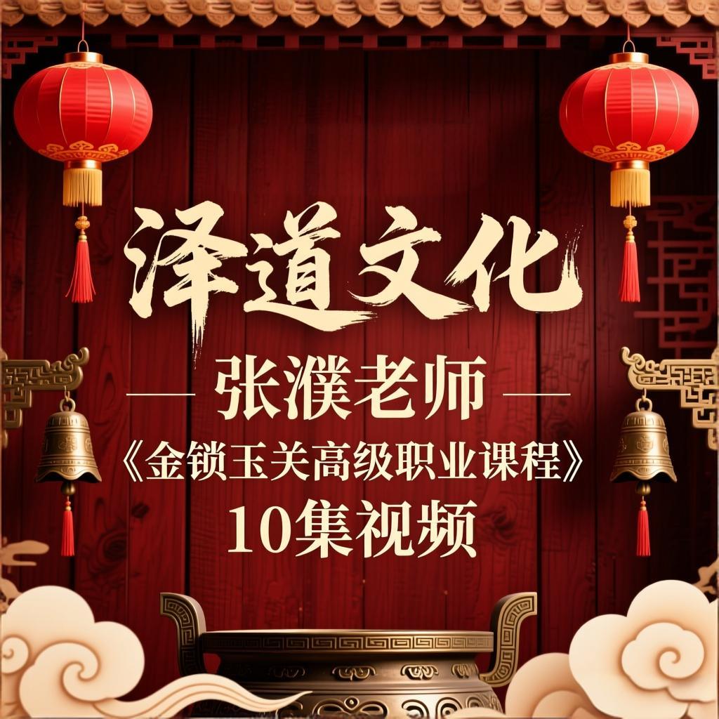 泽道文化张濮老师《金锁玉关高级职业课程》 10集视频