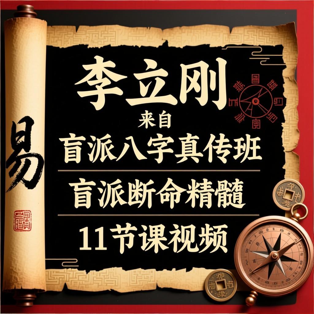 李立刚老师《谱系盲派八字真传班11节课视频入手盲派断命精髓》