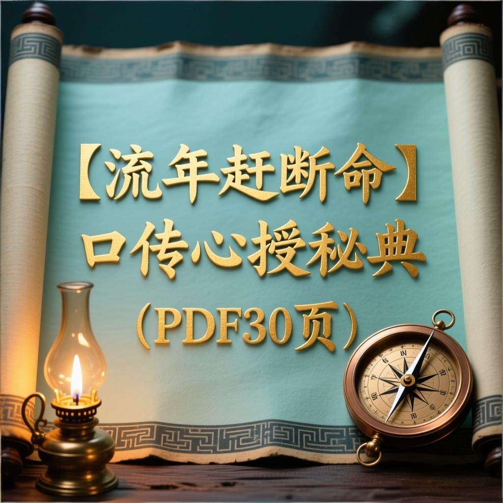 流年赶断命口传心授秘典PDF文档30页