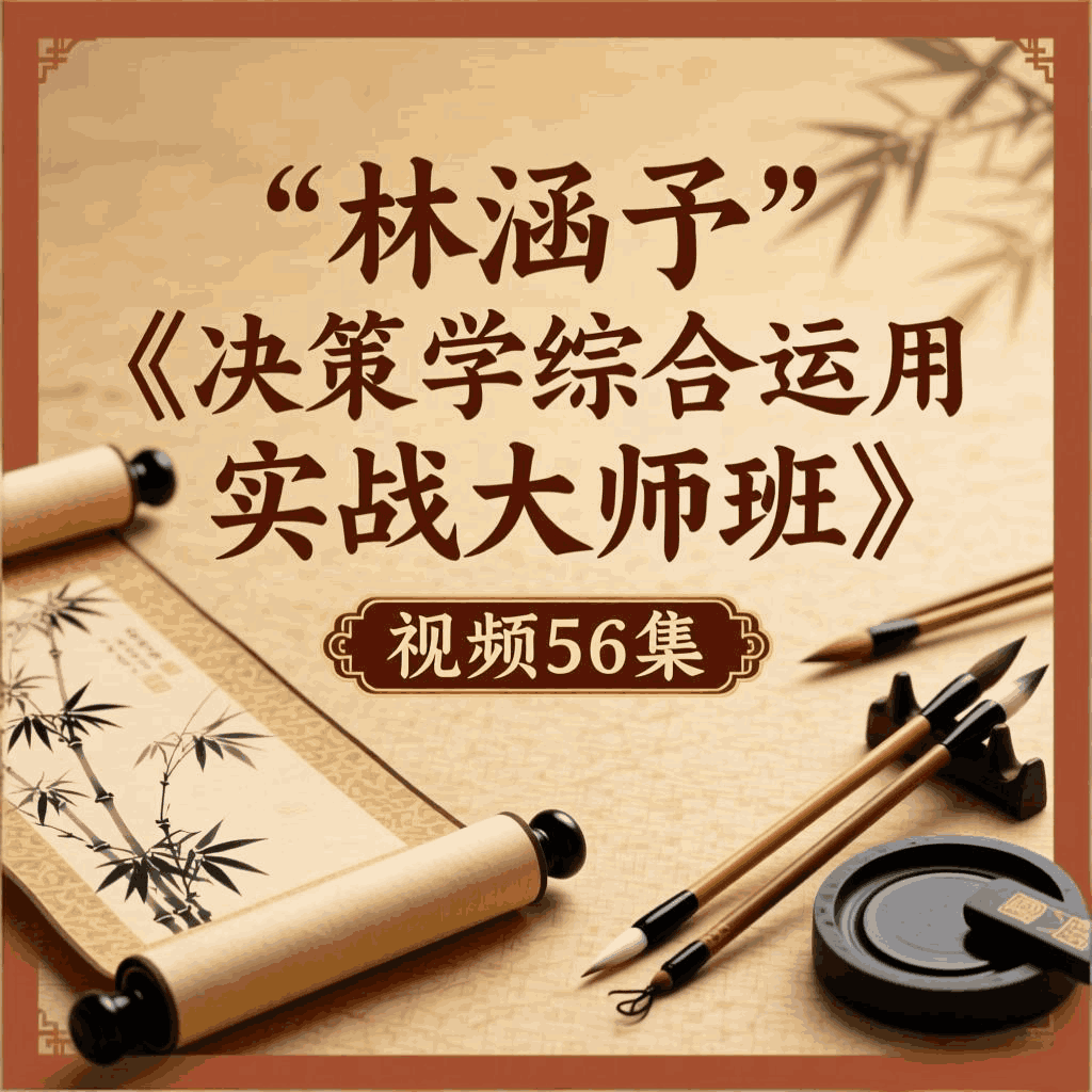 林涵予《决策学综合运用实战大师班》视频56集