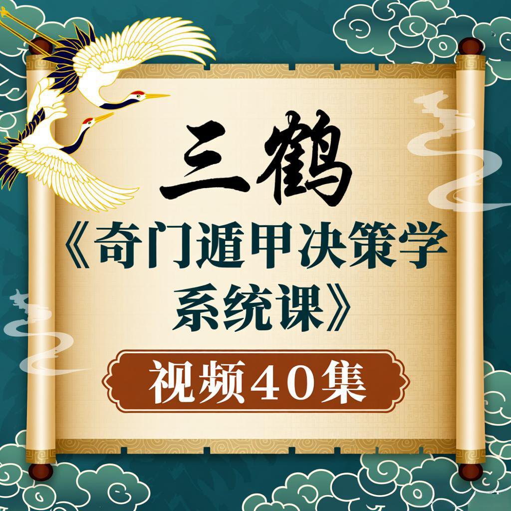 三鹤《奇门遁甲决策学系统课》视频40集