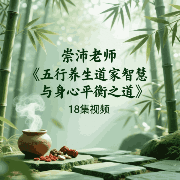 崇沛老师《五行养生道家智慧与身心平衡之道》18集视频