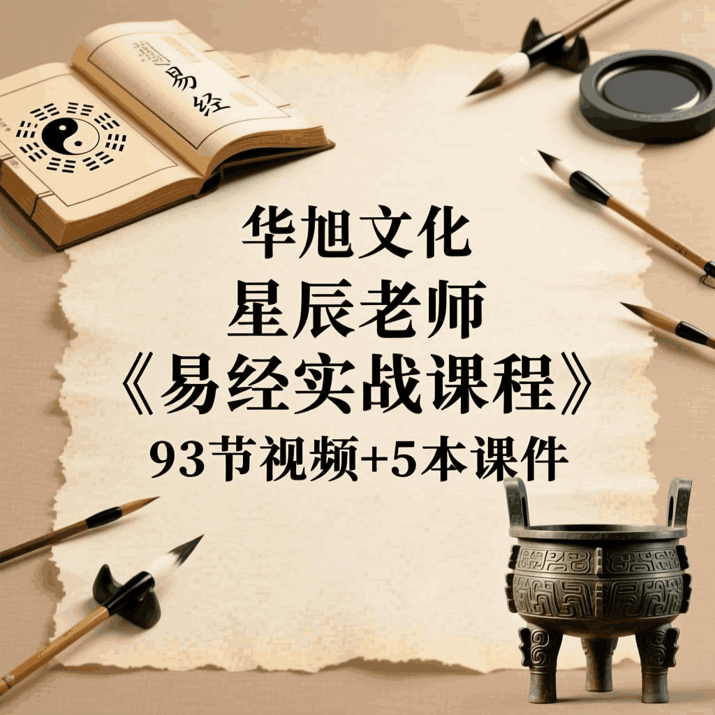华旭文化 星辰老师《易经实战课程》93节视频+5本课件