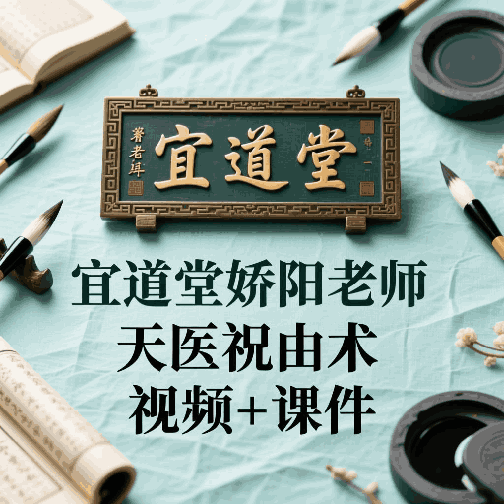 宜道堂娇阳老师天医祝由术   视频+课件
