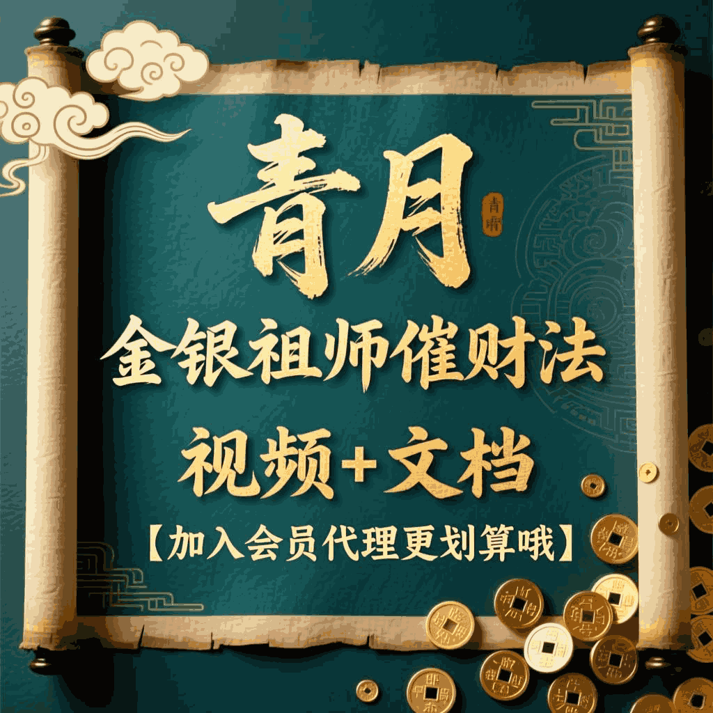 青月 金银祖师催财法 视频+文档