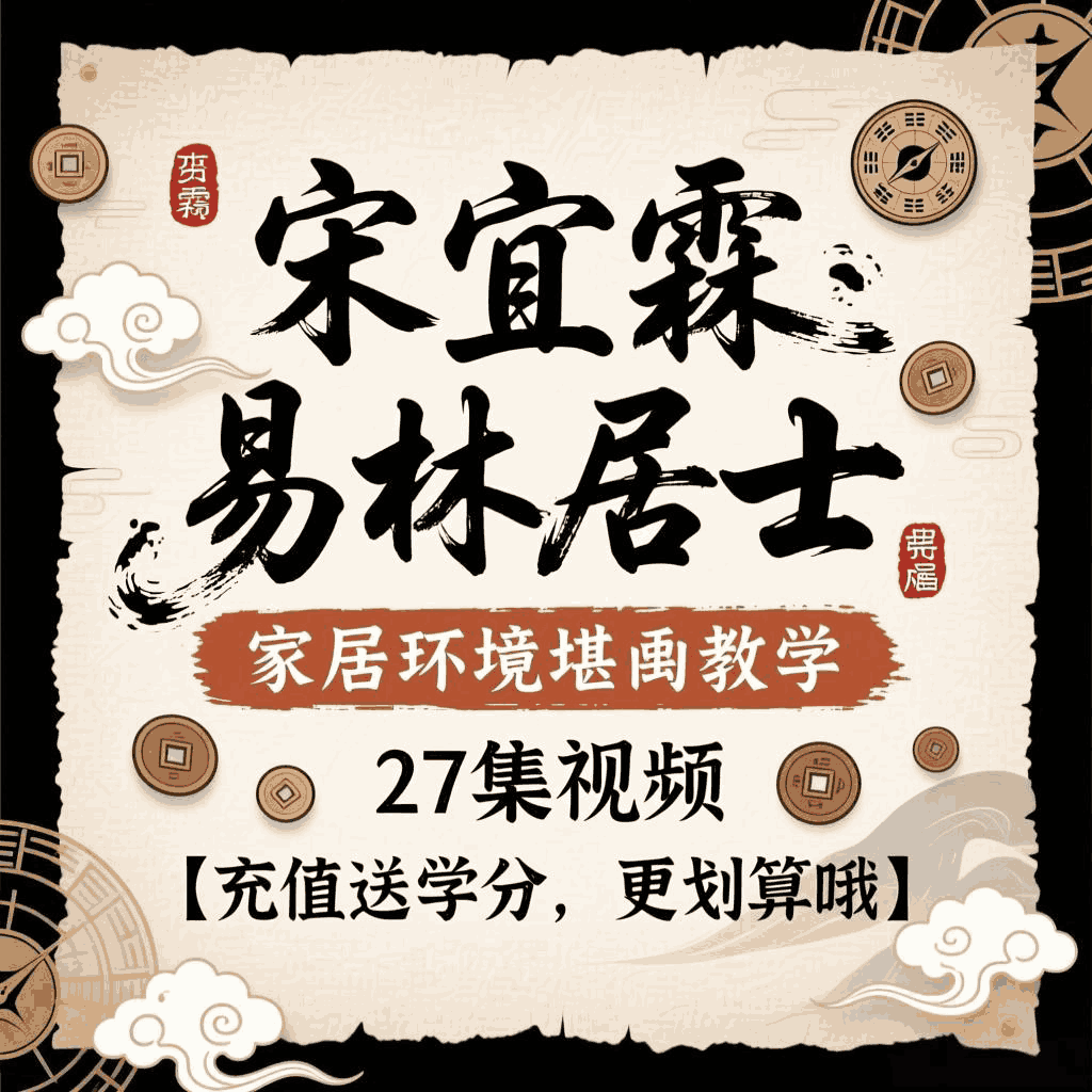 宋宜霖 易林居士家居环境堪舆教学27集视频课