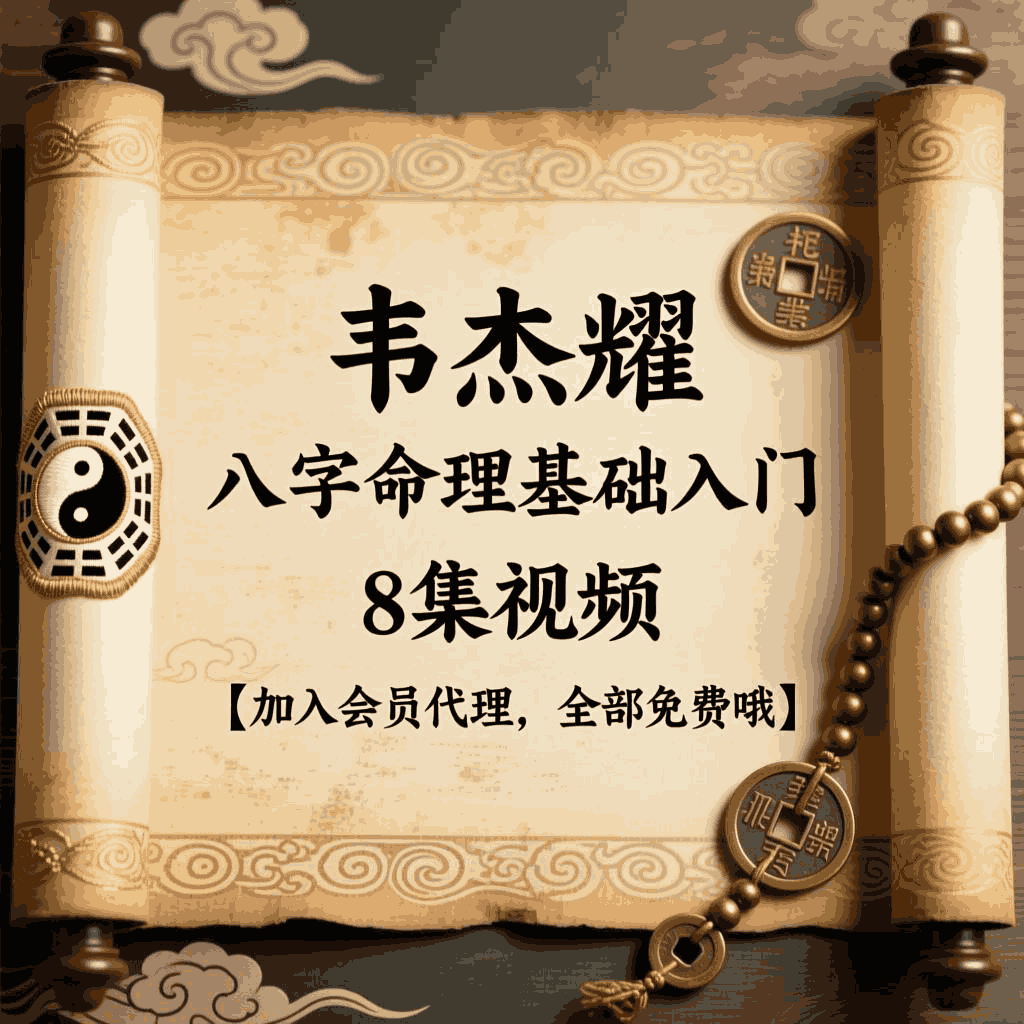 韦杰耀《八字命理基础入门》8集视频