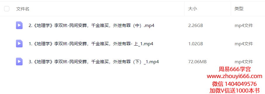 李双林研修班第四届–民间安葬秘法3集视频