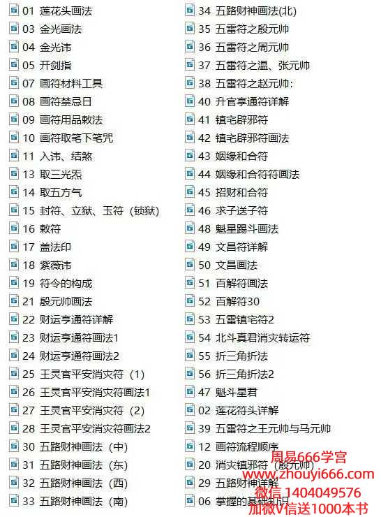 胡新江天师符箓秘法课程 56集视频