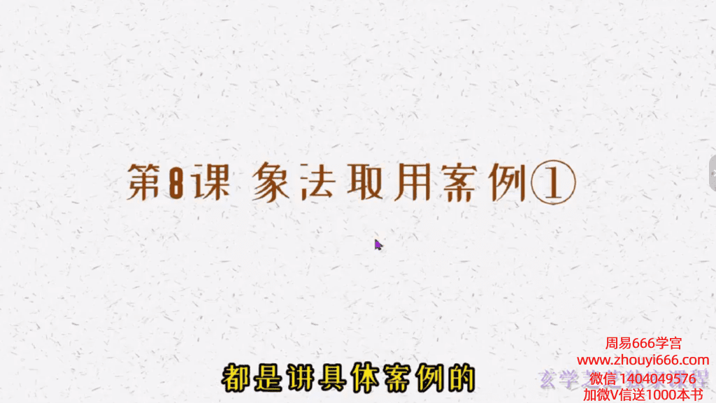 芝芝 八字象法课程包94集视频