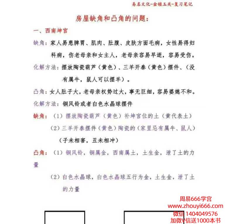 易名文化 金锁玉关复习笔记48页 pdf