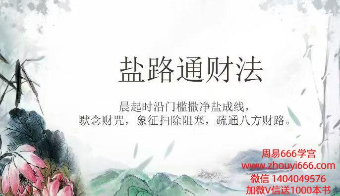 清风道人《盐路通财法》视频＋文档