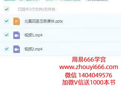 玄桦函授 北真四圣玉册 视频+课件